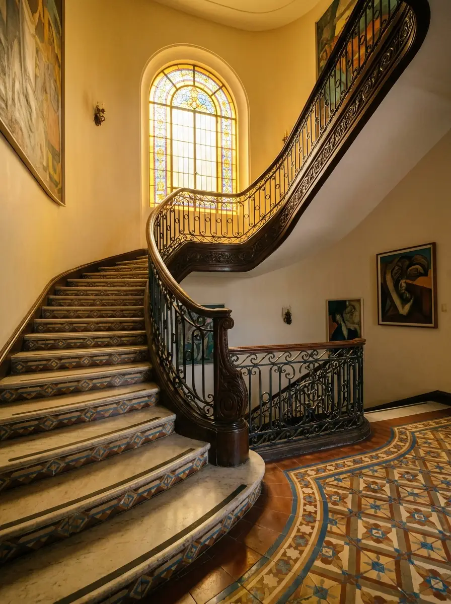 Escalera art déco